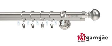 Kovové garnýže dvouřadé s drážkou 19 a 19mm - BELLA Plus chromové