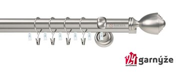 Kovové garnýže dvouřadé s drážkou 25 a 19mm - AVANTI Plus chromové