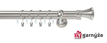 Kovové garnýže dvouřadé s drážkou 25 a 19mm - LIBERTY Plus chromové