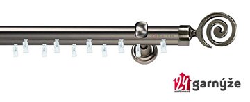Kovové garnýže dvouřadé 19mm - ASPEN CENTO antracitové