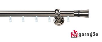 Kovové garnýže jednořadé 19mm - ASPEN CAPRI antracitové