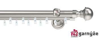 Kovové garnýže dvouřadé 25 a 19mm - ASPEN BELLA chromové