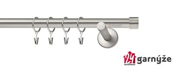 Kovové garnýže jednořadé 19mm - NEO Luna chromované