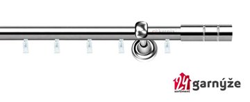 Kovové garnýže jednořadé 19mm - ASPEN CYLINDER nerezové